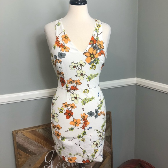 Zara Dresses & Skirts - Zara mini tight floral sleeveless dress